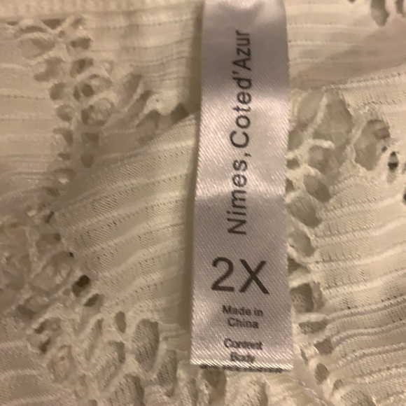 White Swimsuit Coverup - Picture 7 of 8